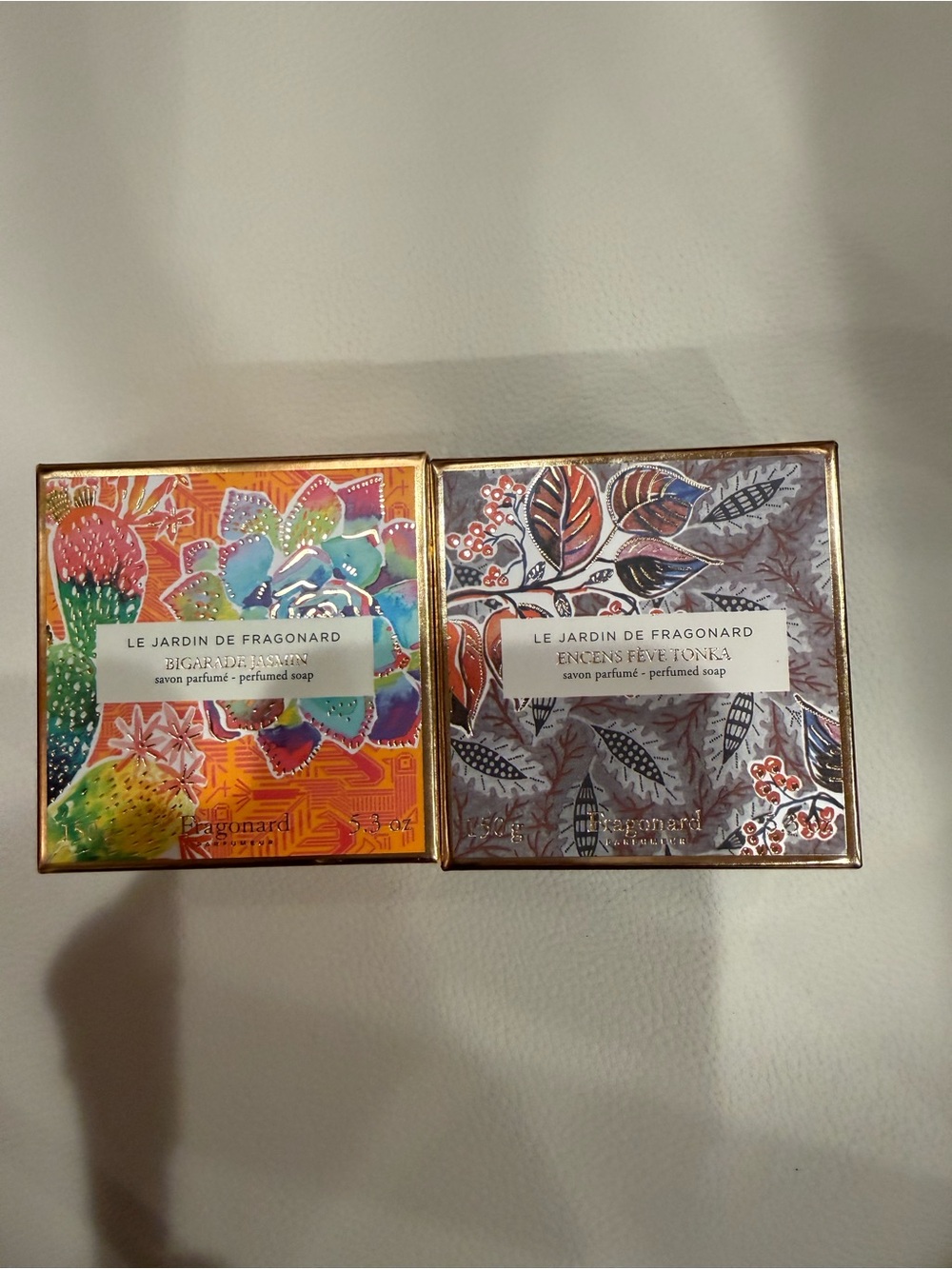 NWOT Fragonard Orange & Black Luxury Bath Soap Set Tonka